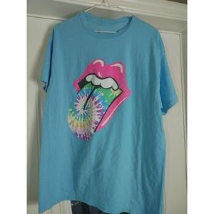 Girlie Girl Large Blue Tounge Tie-dye